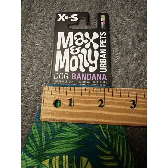 Max & Molly Urban Pets Dog Bandana Reversible (Tropical) Slide On Collar- XS - Picture 4 of 4
